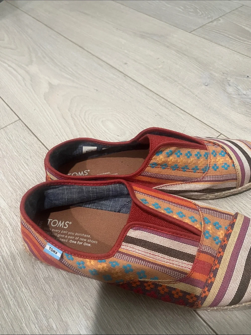 TOMS Multicolor Woven Slip-On Espadrilles - Picture 7 of 11